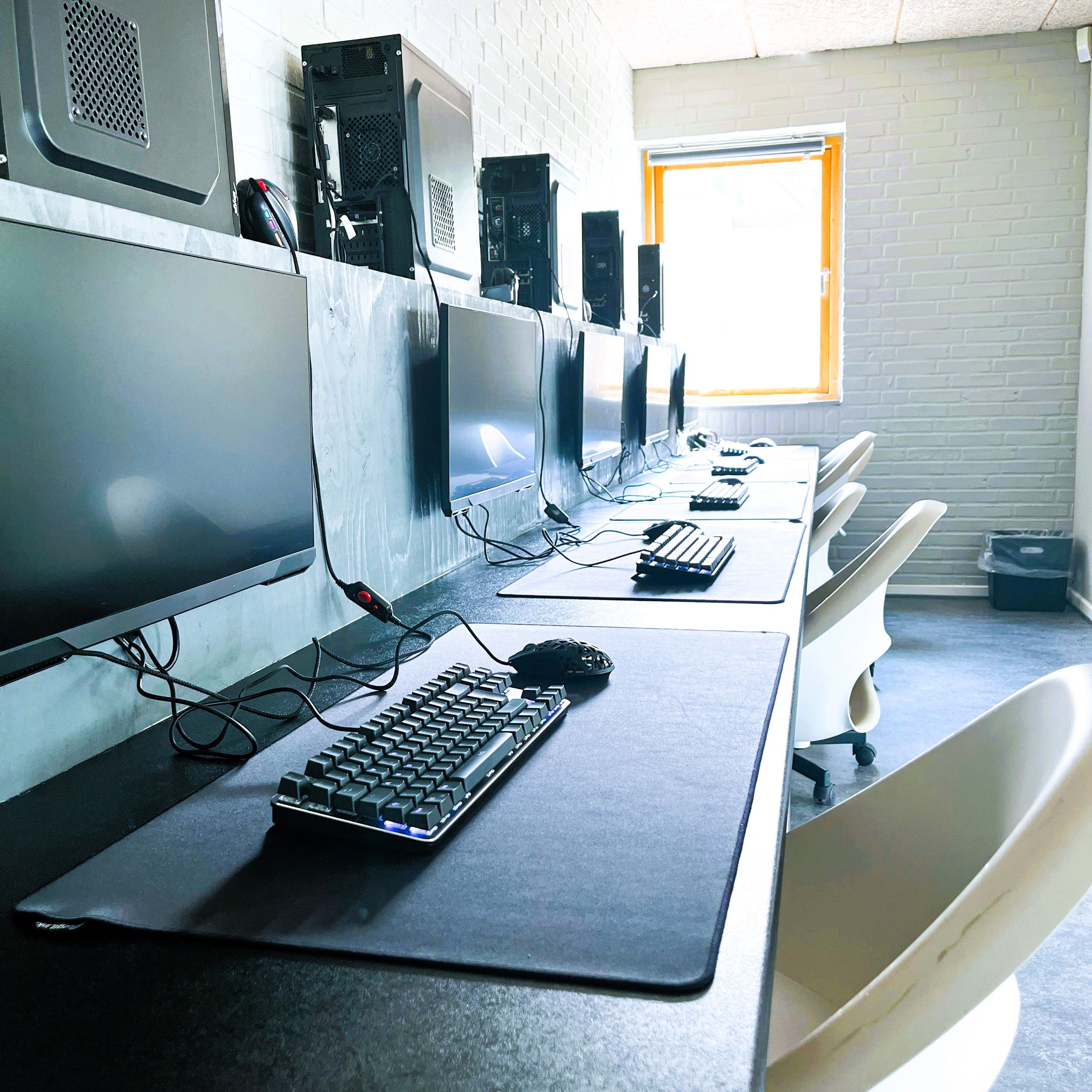 PC'er på række